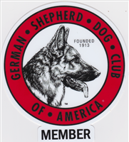 Member of German Shepherd Dog Club of America